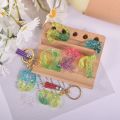 Epoxy Resin Keychain Making Set Drop Glue Ornament Molds Silicone Molds Kit 26 Letters Alphabet Molds Casting Molds. 