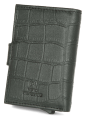 WildHorn Nepal RFID Protected 100% Genuine Leather Unisex Cardholder (CRD 001 Black Croco). 