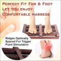 Flavoma Sheesham Wooden Foot/Feet Massager 6 Roller Stress Acupressure | Massage Roller for Back, Neck, Shoulders & Legs, Large Foot Massager for Pain Relief. 