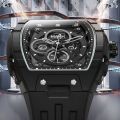 Mark Fairwhale brand fashionable business luxury night light waterproof tourbillon automatic mechanical men's watch. 