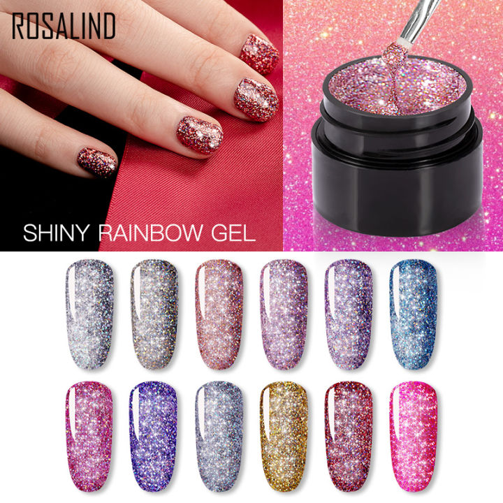 ROSALIND%205ml%20Shiny%20Rainbow%20Gel%20Nail%20Polish%20Platinum%20Nails%20Art%20For%20Manicure%20Nail%20Gel%20LED/UV%20Lamp%20Top%20Base%20Coat%20Primer%20-%20Image%203