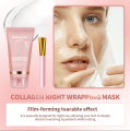 Medicube & Lakerain Bio Collagen Night Wrapping Mask with Mask Applicator Gift – Rejuvenation, Moisturizing & Brightening for Glowy Skin (75ml / 2.54 fl. oz.) – Choose Your Preference. 