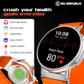 Nu Republic Creed Max with 1.43" HD IPS Display | Bluetooth Calling Round Dial Smart Watch | Health Monitor & AI Voice Assistant with One Extra Strap. 