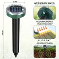 Solar Powered Ultrasonic Snake & Mole Repellent for Garden & Lawn | Waterproof Outdoor Pest Control Device | Rodent & Reptile Deterrent with Sonic Vibrations | Eco-Friendly Solar Animal Repeller for Farms, Yards, & Backyards. 
