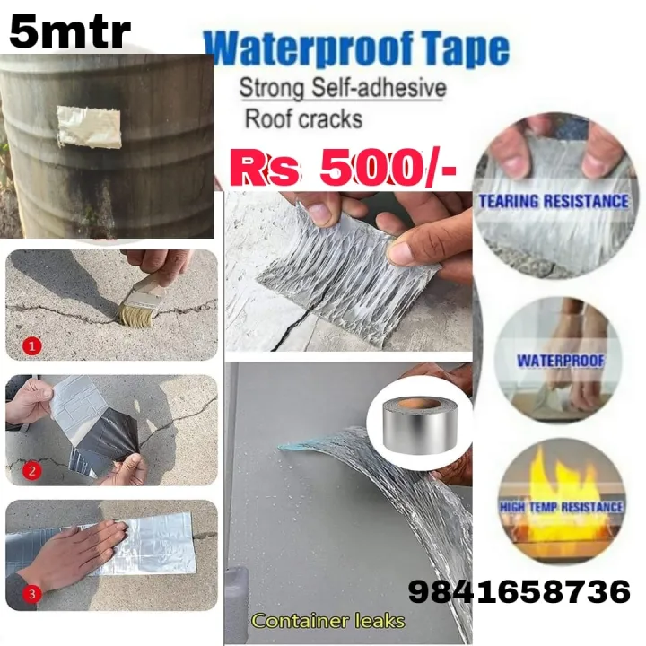 Waterproof%20Tape%20for%20Pipe%20Leakage%20%7CRoof%20Leakage%20%7C%20Water%20Leakage%20Solution%20%7C%20Aluminium%20Foil%20Tape%20%7C%20Waterproof%20Adhesive%20Tape%20%7C%20Sealing%20Butyl%20-%20Image%203