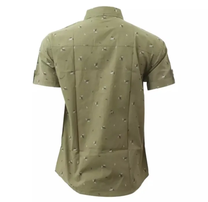 Flower%20Printed%20Cotton%20Casual%20Short%20Sleeve%20Shirt%20For%20Men%20-%20Deep%20Green%20%7C%20Fashion%20Printed%20Half%20Shirt%20For%20Men%20-%20Image%204