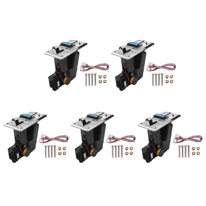 5X Multi Coin Acceptor Electronic Roll Down 4P Port Electronic Coin Selector Vending Machine