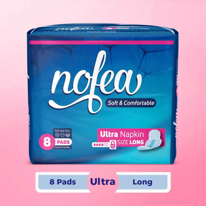 Nofea%20Soft%20And%20Comfortable%20Soft%20And%20Comfortable%20Ultra%20Thin%20Long%20Sanitary%20Pad%20(300MM%20-8%20Packs)%20-%20Image%202