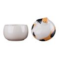 Calico Cat 150ml Pet Cremation Ashes Storage Box Memorial Mini Ceramic Pet Urn Creative Sealed Jar Dog Cat Cinerary Casket Desktop Decoration. 
