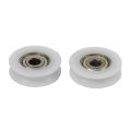 High Quality U Groove 625 Round Pulley Ball Bearing Wheel Roller For Door Windows Shower Pulleys Drawer POM Guide Wheel CF8. 