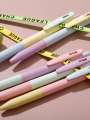 Japan TANOSEE Gel High-Value Color-Block Dopamine Color Large Capacity Exam Student Signature Girly J15 Black Pen Zebra Style. 