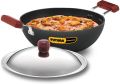 Hawkins Non Stick Deep Kadhai, Deep-Fry Pan (INK35S) Kadai 26.85 Cm Diameter With Lid 3.5 L Capacity  (Hard Anodised, Non-stick, Induction Bottom). 