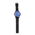 Black Color Unisex Dial Casual Rubber Strap Watch. 