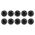 Cluellp-10 Pcs Marbles 16mm glass marbles Knicker glass balls decoration color nuggets toy black. 