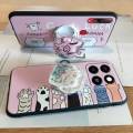 Glitter Durable Phone Case For ZTE Blade A35/A55 Rotatable stand Soft Case Back Cover quicksand Fashion Design cute TPU. 