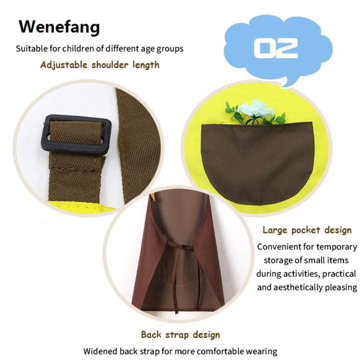 Wenefang%20Children%20Painting%20Drawing%20Apron%20Baby%20Bib%20Craft%20Coat%20with%20Pocket%202025%20New%20Kids%20Art%20Smock%20Children%20Painting%20Aprons%20Sleeveless%20-%20Image%203