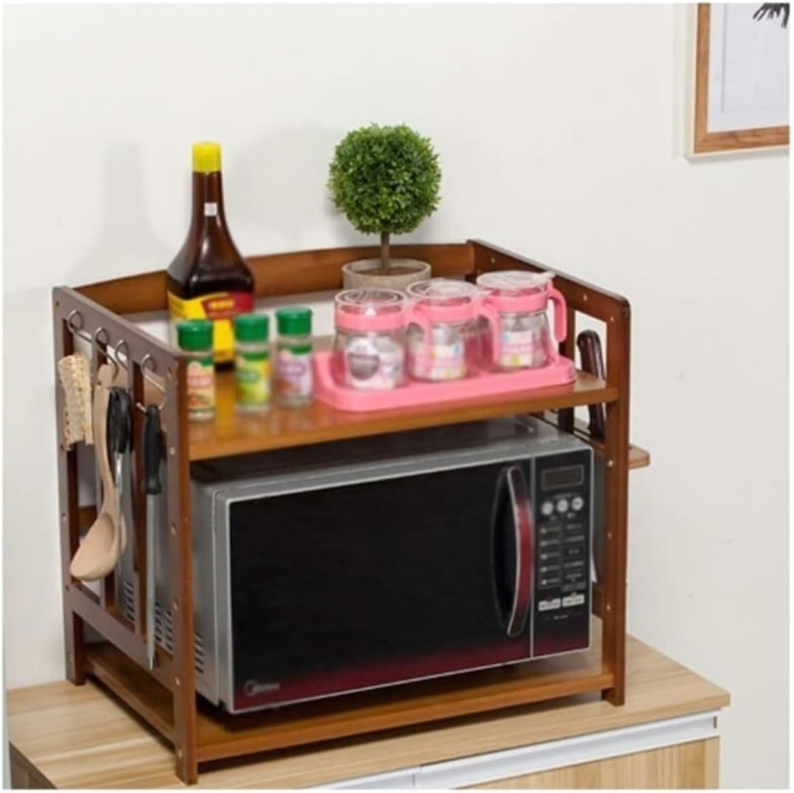 Microwav Rack Microwave Oven Rack Microwave Stand Bamboo Microwave Stand Kitchen Rack ...