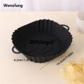 Difutagui 1pc Silicone Air Fryer Pot Tray With Handle, Square Air Fryer Hot Selling New Baking Pan, Reusable Air Fryer Liner For Kitchen Baking. 