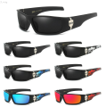 S_way Vintage Biker Gangster Style Polarized Sunglasses Driving Riding West Coast Hip-Hop Shades Wraparound Sun Glasses for Men. 