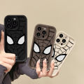 Marvel Spider Man Mask Cover Compatible for IPhone 15 11 14 13 6 6s 12 Pro Max 7Plus XR XS Max X 7 8 Plus SE Angel Eyes Shockproof Solid Color Soft Case. 
