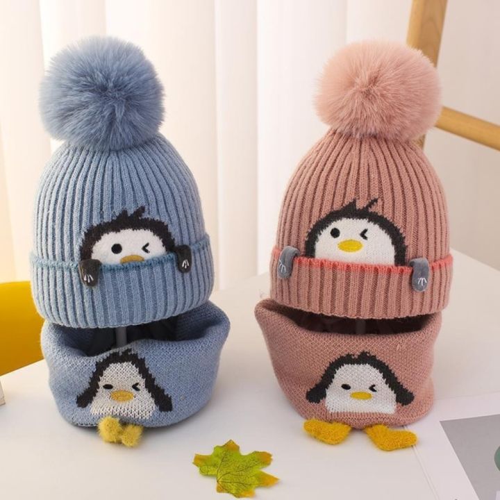 New%20Cartoon%20Penguin%20Kids%20Hat%20Scarf%20Set%20Thick%20with%20Earflaps%20Kids%20Earmuffs%20Cap%20Keep%20Warm%20Baby%20Ear%20Protection%20Hat%20Winter%20-%20Image%205