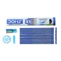 Doms X1 X-Tra Super Dark HB/2 Graphite Pencils 10 Pcs Pack-1 Eraser + 1 Sharpner + 1 Protection Cap Free. 