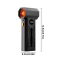 Portable 100000 RPM Electric Air Blower Dust Blower USB Rechargeable High-Speed Turbo Fan Adjustable Wind Speed Turbo Jet Fan Car. 