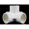 Pvc Three-dimensional Pipe Fittings Three-way and Four-way Right-angle Joint Water Pipe Diy Accessories. 