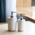 Modern Refillable Bamboo Soap Dispenser Hand Press Type Empty Liquid Soap Container Plastic Pump Portable Bath Lotion Pump Jar Home. 
