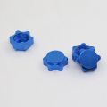 fasdaga 8Pcs Aluminum Wheel Hub Cover Anti-Dust Cover 17mm Hex Nut for 1/8 RC Car,Red & Blue. 