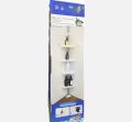 Multi Corner Shelf - No Tools 4 Tier Multi Use Corner Rack/ Shelf Holder Shelves Adjustable Storage Space Saver Organizer Bathroom, Toilet, Kitchen. 