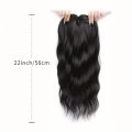 Seamless Ombre Topper Hair with Hair Bangs Long Wavy Curly Hair Synthetic Hair Toppers Natural 22 Inch Top Closures Hairpiece Increase Hair Volume. 