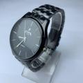 Supa Roun White Dial Stainless Steel Black Strap Quartz Moment Fashionable Waterproof Watch For Men - Sold By Watch House. 