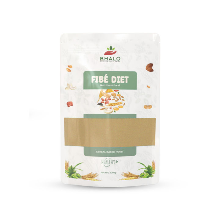 FIBE DIET - 100% Natural & Organic High Fiber, High Protein | Healthy & Nutritous Diet | 10 Super Natural Ingredients | Fresh, Traditionally Handmade 1000G