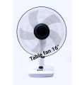 Osaka Power Table Fan 16 Inch High Speed Movable. 