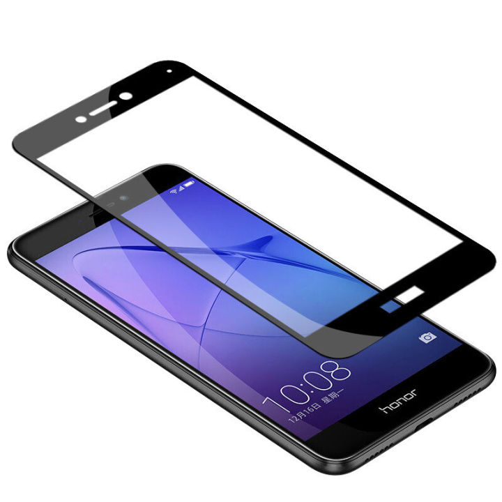 Wenefang Huawei P8 9 Lite 2017 को लागि 9H फुल टेम्पर्ड ग्लास Honor 8 Lite 6X 7X 8X 9 9Lite 10 10 Lite V9 V10 को लागि स्क्रिन प्रोटेक्टर ग्लास फिल्म