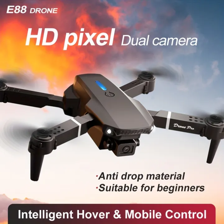 (%20Dual%20Battery%20Dual%20Camera%20Drone%20)E88%20Drone%20-%20HD%20Dual%20Camera%20Remote%20Control%20Quadcopter,%20Aerial%20Photography%20Toy%20Gift%20For%20Kids%20,%20Learning%20Drone%20-%20Image%202
