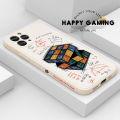 UCUC for Realme C21Y C25Y Back Cover Rubik's cube Soft Thin Liquid Silicone Phone Case. 