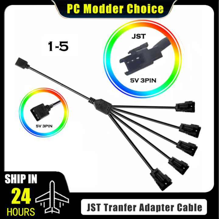 JST SM Adapter Cable RGB Transfer 4Pin 3Pin ARGB JST-3P SM3P JST-4P ...