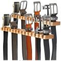 Rack with 360 Rotation Swivel Hook Tie and Belt Organizer Display for Closet Door Wall Belt Hanger for Closet Wooden Belts Organizer Belt. 