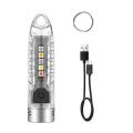 Trendiq LED Torchlight Multiple Lighting Modes Type-C Chargeable Key Chain LED Torch Flashlight. 