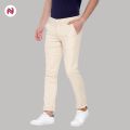 Nyptra Cream Stretchable Premium Cotton Chinos For Men - Fashion | Chinos | Pants For Men | Men's Wear |. 