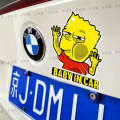 Simpson Fun Cartoon Scratch Car Motorcycle Decoration Body Window Waterproof Sticker. 