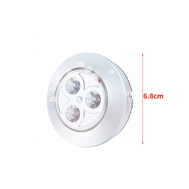 JINMY%2010%20Pack%20LED%20Battery-Powered%20Wireless%20Night%20Tap%20Lamp%20Stick-on%20Push%20Safe%20Lights%20for%20Hallway%20Closets%20Cabinets,%20Silver%20-%20Image%202