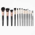 BH STUDIO PRO makeup brush set, BH Signature Rose Gold 13 Piece Brush Set with Holder (black). 