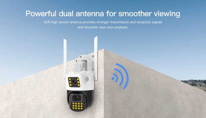 Wifi 8MP Dual Lens 4G IP Night Vision Camera Surveillance 1080P Full HD ...