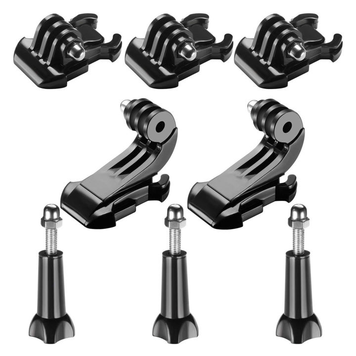 Eight in One Accessory Kit for , Buckle Clip Basic Mount, Vertical Quick Mounting J-Hook Buckle Mount, Long Thumb Screw for Hero 7 6 5 4+ 3 3 2 1 3