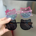 Uonevic Mom Dian Kids Boys Mirrors Baby Girls Warp Bow Outdoor Purple Sunglasses Acrylic Luxury Summer Kids Cute Outer Line Protection Sun UV400 Glasses SMGSLIB Mom. 