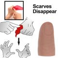 Funny Magican Gifts Close-Up Red Silk Props Scarf Disapper Finger Tricks Tricks Finger Thumb Tip. 