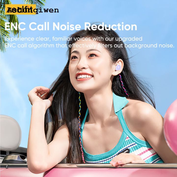 Ashunqiwen%20Realfit%20F4%20Bluetooth%20Earphone%20AI%20Noise%20Cancelg%20ANC%20-40dB%20Ultradeep%20Bass%20Youthful%20Colors%20Mic%20Control%20Lightweight%20Ergonomic%20Design%20Low%20Latency%20-%20Image%205